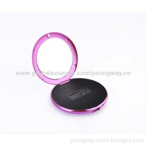 5000mAh High Capacity Round Power Bank, Dual USD Mobile Charger, Size: 98*21mmNew